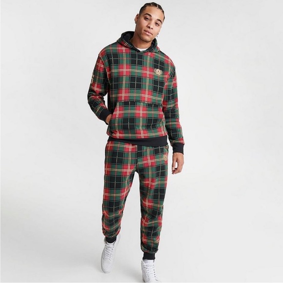 Nike/Jordan “Holiday Plaid” Sweatsuit -Nwt(small) - Picture 11 of 11